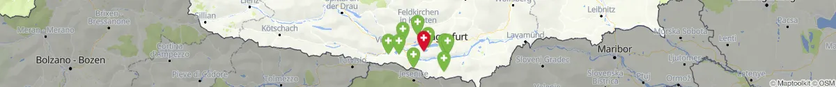 Map view for Pharmacies emergency services nearby Ludmannsdorf (Klagenfurt  (Land), Kärnten)